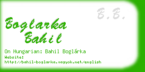 boglarka bahil business card